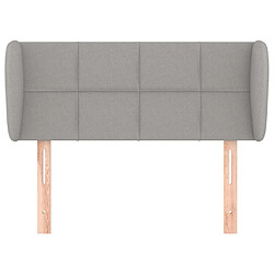 Avis Maison Chic Tête de lit scandinave avec oreilles,meuble de chambre Gris clair 103x23x78/88 cm Tissu -MN59676