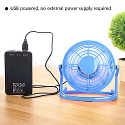 Acheter (10) Mini Ventilateur de Bureau USB Bleu Petit Refroidisseur Personnel Silencieux Table Portative d'Alimentation USB