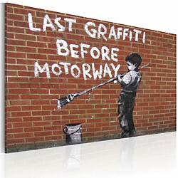 Paris Prix Tableau Dernier Graffiti Avant l'autoroute - Banksy 40x60cm 