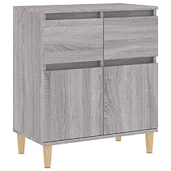 Maison Chic Buffet,Meuble de Rangement,commode pour salon,Cuisine Sonoma gris 60x35x70 cm Bois d'ingénierie -MN60592