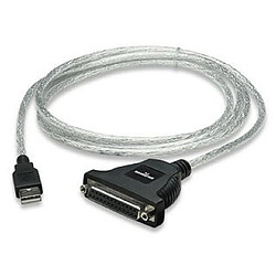 Acheter Manhattan 336581 adaptateur et connecteur de câbles 1x USB A 1x DB-25 Noir, Argent