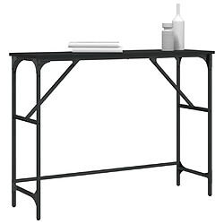 Avis Maison Chic Table console | Meuble d'entrée | Table d'appoint noir 100x32x75 cm bois d'ingénierie -GKD52997