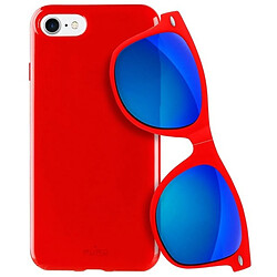 puro sunny kit etui iphone 7/8 + okulary se 2020 / se 2022 czerwony/rouge ipc747sunnykit1red 