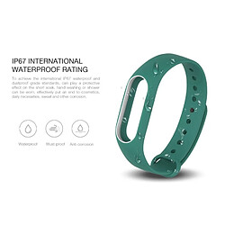 Wewoo Bracelet vert et blanc pour Xiaomi Mi Bande 2 en silicone coloré, montre bracelet, hôte non inclus + pas cher