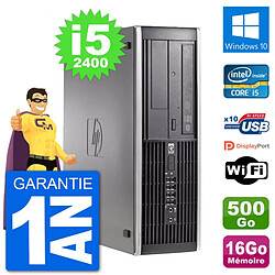 PC HP Compaq 6200 Pro SFF Intel i5-2400 RAM 16Go Disque 500Go Windows 10 Wifi · Occasion 