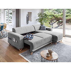 Avis Bestmobilier Bella - canapé d'angle réversible convertible - avec coffre - 4 places - tissu