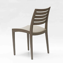 Acheter 24 Chaises Firenze Grand Soleil polypropylène restaurant promo offre stock, Couleur: Beige