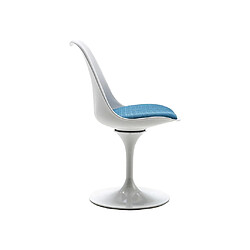 Acheter Vente-Unique Chaise en polypropylène, tissu et métal - Bleu et blanc - XAFY