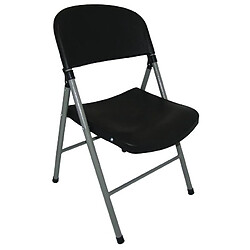 Chaises Pliantes Noires et Grises - Lot de 2 - Bolero