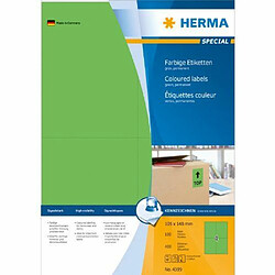 Herma 4399 Étiquettes 105 x 148 A4 400 pièces Vert 