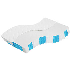 vidaXL Matelas à ressorts ensachés dureté moyenne 120x200 cm 