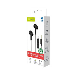 Avis Muvit Écouteurs Intra Jack 3.5mm avec Microphone et Bouton Contrôle de Volume Noir