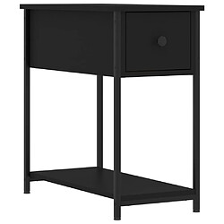 Maison Chic Lot de 2 Tables de chevet,Table de nuit,Table d'appoint pour salon noir 30x60x60 cm bois d’ingénierie -MN95964 pas cher