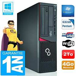 PC Fujitsu Esprimo E720 E85+ SFF G3220 RAM 4Go Disque 2 To Wifi W7 · Occasion 