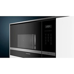 SIEMENS BF555LMS0 Micro-ondes combiné encastrable - 25L - 900W - Puissance de raccordement : 1450W