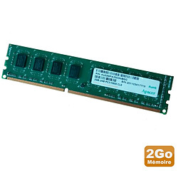 2Go RAM PC Bureau Apacer AU02GFA33C9NBGC DDR3 PC3-10600U 2Rx8 1333Mhz 1.5v CL9 · Occasion 