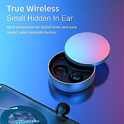 Universal Mini casque caché casque sans fil compatible bluetooth affleurement terrasse micro bouchon d'oreille