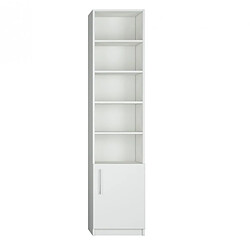 Acheter Inside 75 Composition armoire lit horizontale STRADA-V2 blanc mat façade armoire-lit blanc brillant avec 2 colonnes 140*200 cm