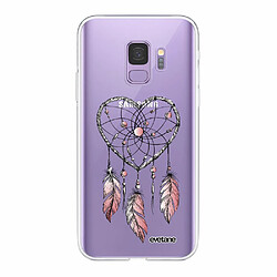 Evetane Coque Samsung Galaxy S9 360 intégrale avant arrière transparente