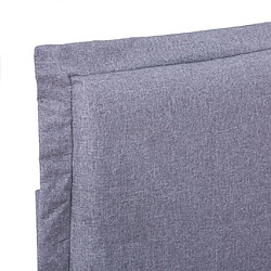 Acheter vidaXL Cadre de lit sans matelas gris clair tissu 140x200 cm