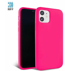 Riffi Riff Coque arrière souple en silicone fin et souple pour Apple iPhone 12 Pro Max Rose foncé