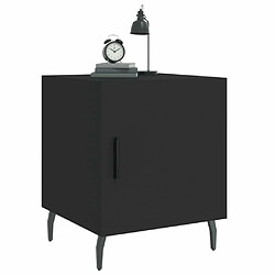 Acheter Maison Chic Lot de 2 Tables de chevet - Tables de Nuit noir 40x40x50 cm bois d’ingénierie