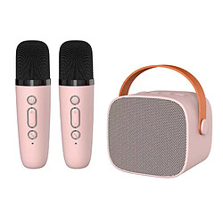 Brand 0 Double Microphone haut-parleur Bluetooth sans fil Mini haut-parleur Portable Bluetooth haut-parleur sans fil rose