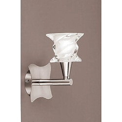 Luminaire Center Applique murale Salomon avec interrupteur 1 Ampoule G9, nickel satiné