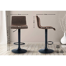 Non Tabouret de bar Hoover tissu B 