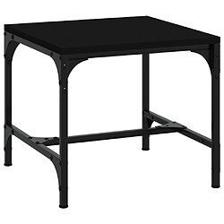 Avis vidaXL Tables d'appoint 2 pcs Noir 40x40x35 cm Bois d'ingénierie