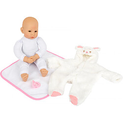 Acheter Small Foot Bébé poupée Agneau avec Couverture, grenouillère et Sucette Inclus, 40 cm