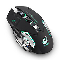 Universal Souris gaming sans fil X8 rechargeable, silencieuse, LED rétroéclairée, USB optique, ergonomique, souris gaming, LOL, souris gaming, PC 