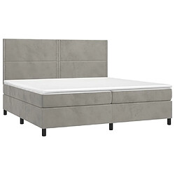 Avis Sommier à lattes,Cadre à lattes de lit pour Adulte matelas et LED Gris clair 200x200 cm -MN26919