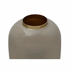 Paris Prix Vase Rond Déco Polko 25cm Taupe & Or