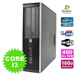 PC HP Compaq Elite 8100 SFF Intel Core I3-530 16Go Disque 480Go SSD DVD WIFI W7 · Occasion 