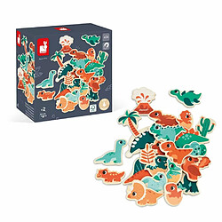 Lot de 24 magnets Dino - Janod pas cher