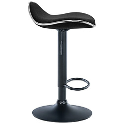 Avis Non Tabouret de bar Shanghai tissu noir