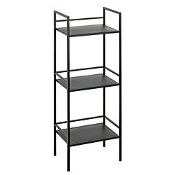 Avis Pegane Etagère, Meuble étagère en métal coloris noir -longueur 35 x profondeur 25 x hauteur 95 cm