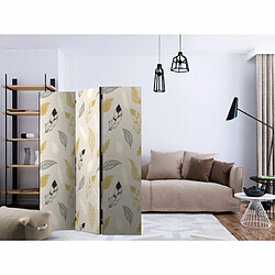 Paris Prix Paravent 3 Volets Golden Feathers 135x172cm