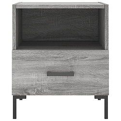 Acheter Maison Chic Table de chevet,Table de Nuit,Meuble de Rangement gris béton 40x35x47,5 cm bois d’ingénierie