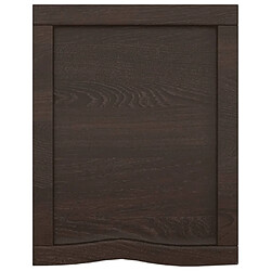 Avis Maison Chic Étagère murale flottante,Etagère de rangement marron foncé bois chêne massif traité -MN51339