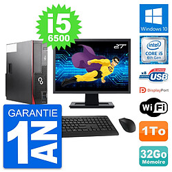 PC Fujitsu D556 DT Ecran 27" Intel i5-6500 RAM 32Go Disque 1To Windows 10 Wifi · Occasion 