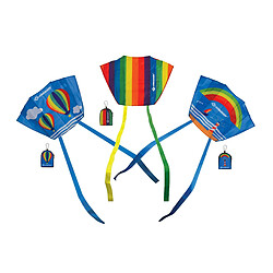 Schildkröt Poket Kite L, Cerf-Volant de Poche Pratique, 65x45cm, avec Ligne en Polyester 5 KP avec Poignée, 2-4 Beaufort, 970405 