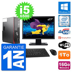 PC Fujitsu D556 DT Ecran 27" Intel i5-6500 RAM 16Go Disque 1To Windows 10 Wifi · Occasion 