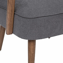 Atmosphera, Createur D'Interieur Fauteuil à boucle avec accoudoirs Chiara - Gris