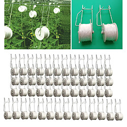 50x Pinces De Support De Légumes De Crochets De Tomate Pour Planter La Tomate De Concombre