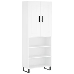 Maison Chic Buffet,Meuble de Rangement,commode pour salon,Cuisine Blanc 69,5x34x180 cm Bois d'ingénierie -MN63691