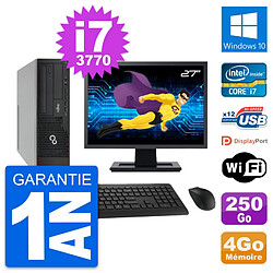 PC Fujitsu E910 DT Ecran 27" Intel i7-3770 RAM 4Go Disque 250Go Windows 10 Wifi - Occasion