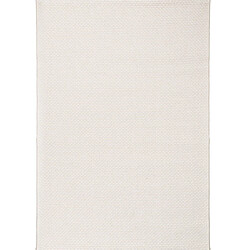 Thedecofactory BANGALOR - Tapis d'extérieur/interieur aspect jute blanc 160x230