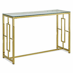 Paris Prix Console Design Verre Fumé Pola 120cm Or